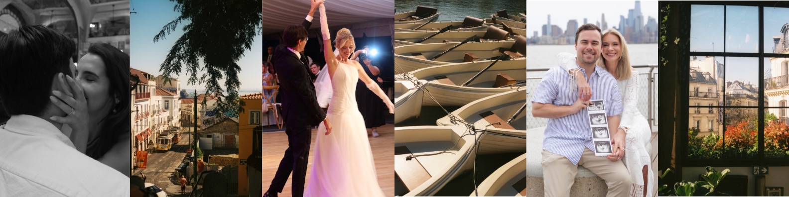 A selection of Breaking Glass Studio photography — couples, weddings, travel, and events